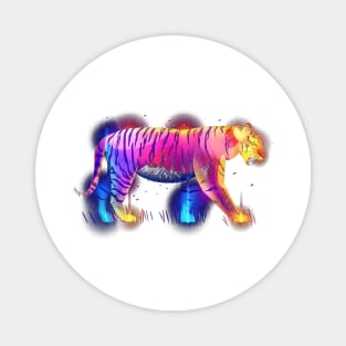 Colorful Tiger Magnet